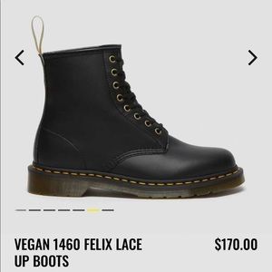 Vegan 1460 Felix lace up boots